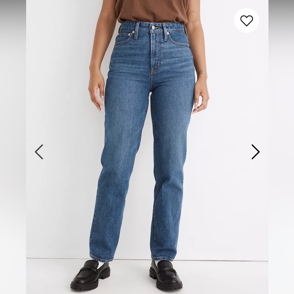 NWT Madewell Curvy Straight Jeans